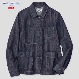 Uniqlo IDLF denim coverall blazer jacket